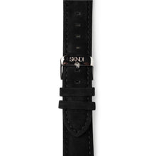 Load image into Gallery viewer, Black Leather Strap - Silver Buckle
