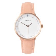 Load image into Gallery viewer, Traveller - Rose Gold Peach Leather