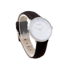 Load image into Gallery viewer, Black Leather Strap - Silver Buckle