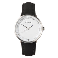 Load image into Gallery viewer, Black Leather Strap - Silver Buckle