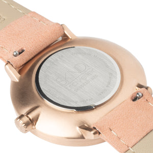 Traveller - Rose Gold Peach Leather